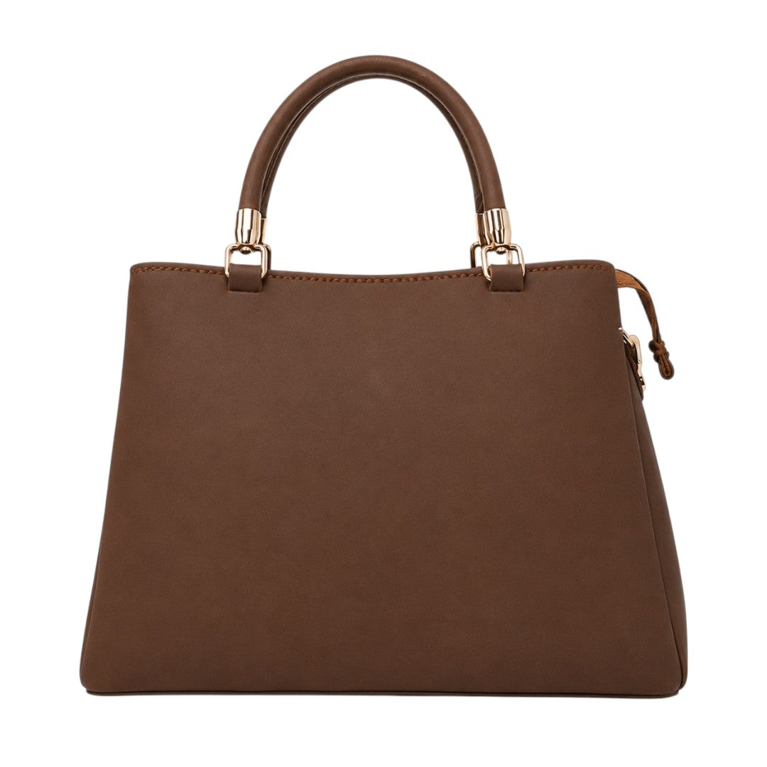 Mouluxe Classic Brown Tote Handbag