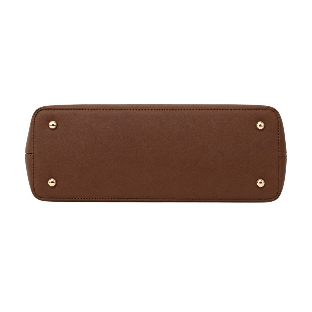 Mouluxe Classic Brown Tote Handbag