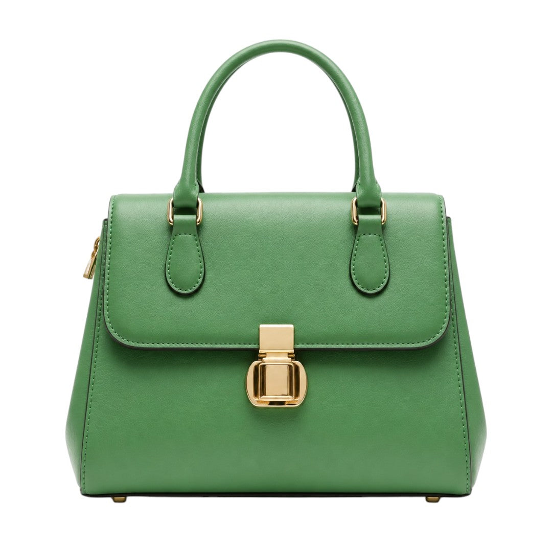 Mouluxe Elegant Green Satchel Handbag